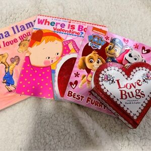 4 Kids Valentines  Day Books  Paw Patrol. Llama llama, Love Bugs, Where is Baby